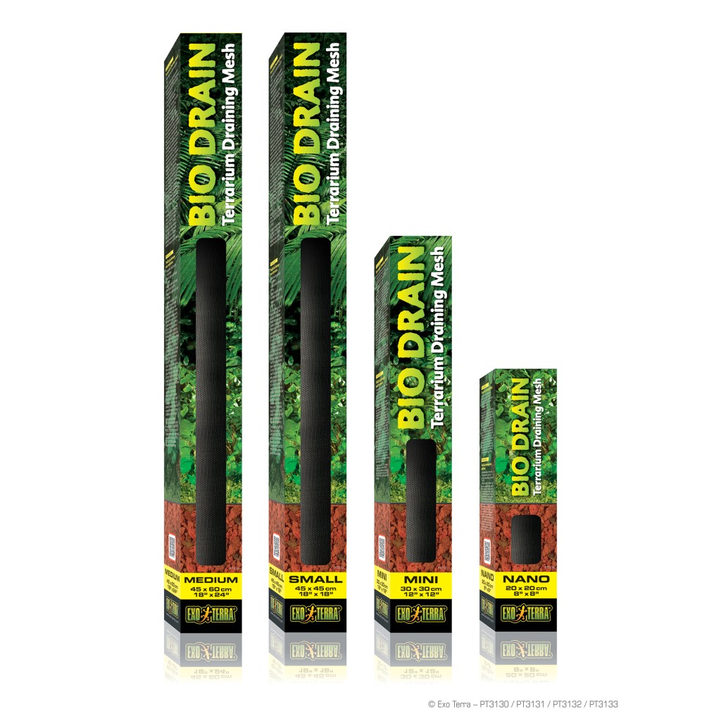 Exo Terra Bio Drain Mesh Terrarium Drainage Mesh 45x45cm PT3132